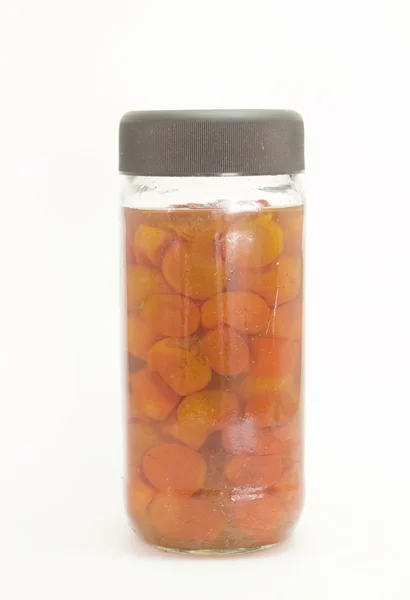 Frasco de jarabe Kumquat —  Fotos de Stock