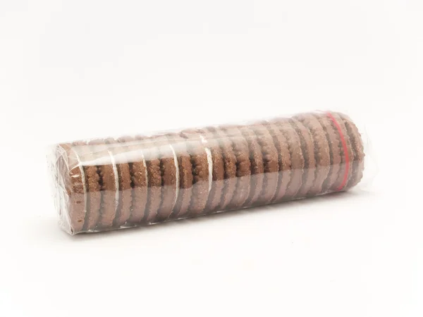 Balíček čokoládové sušenky — Stock fotografie