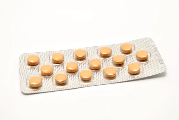 Geïsoleerde tablet pillen — Stockfoto