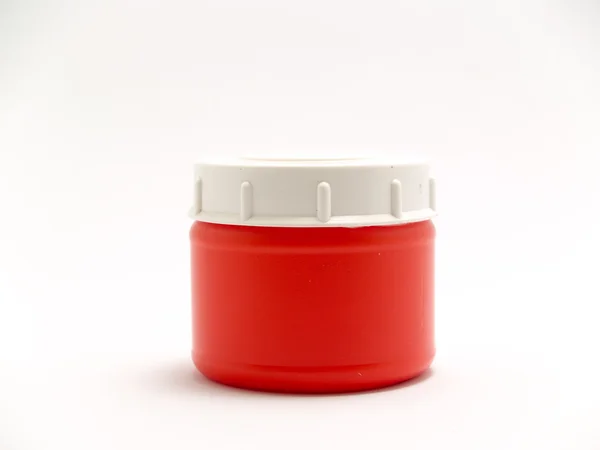Plastic pot with lid — Stock Photo, Image
