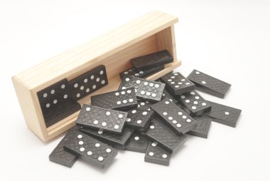 Domino box game clipart