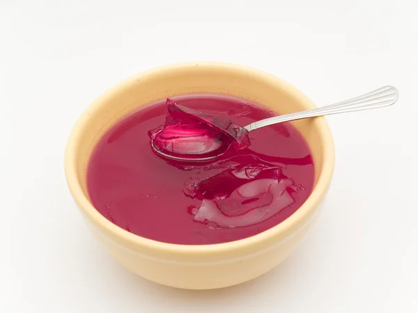 Raspberry gelatin — Stock Photo, Image