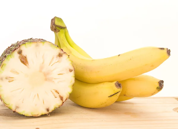 パイナップルとバナナ — ストック写真