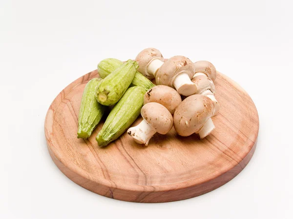 Zucchini und Champignons — Stockfoto
