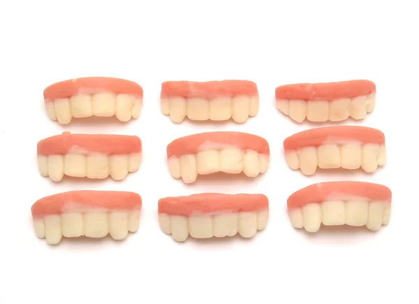 Cukierki w kształcie zębów — Zdjęcie stockowe
