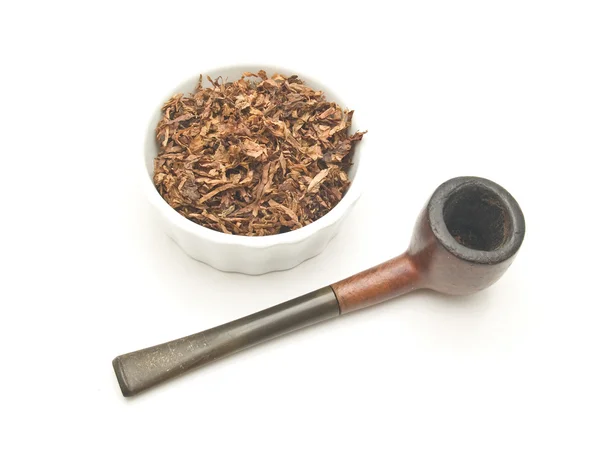 Tobacco and pipe — Stock Photo, Image