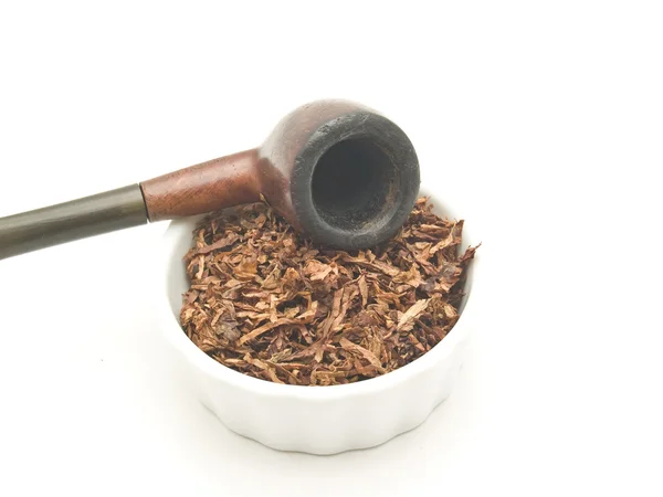 Tobacco and pipe — Stock Photo, Image