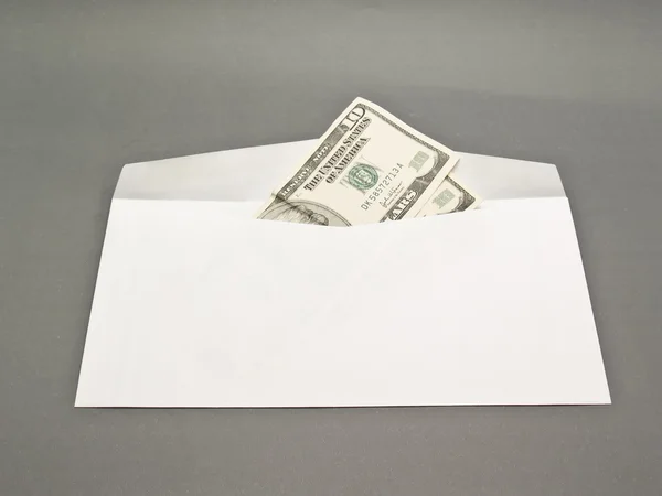 Envelope and dollars — Stock Photo, Image