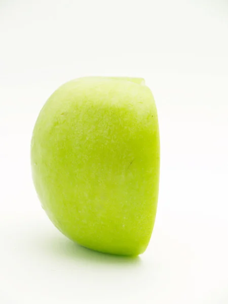 Πράσινο μήλο, μισό — Φωτογραφία Αρχείου