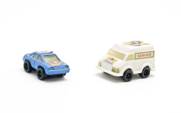 Resgate caminhão e carro brinquedos — Fotografia de Stock