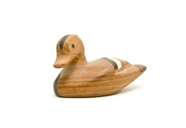 Drewniana kaczka — Zdjęcie stockowe