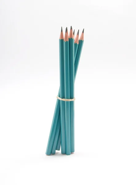 연결 된 연필 — 스톡 사진