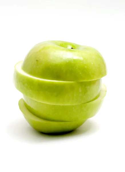 Φέτες πράσινου μήλου — Φωτογραφία Αρχείου