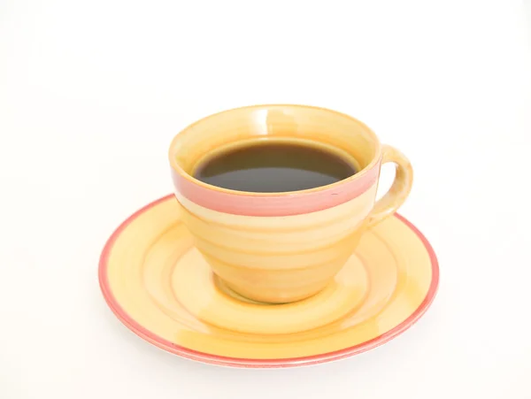 黄色のカップ カフェ — ストック写真