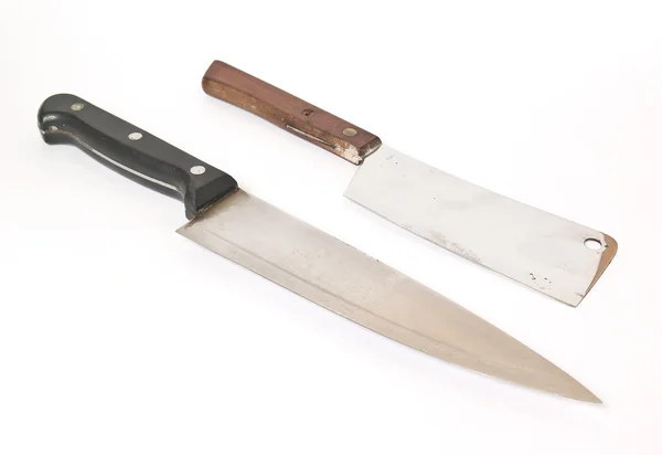 Nože izolovaných na bílém pozadí — Stock fotografie