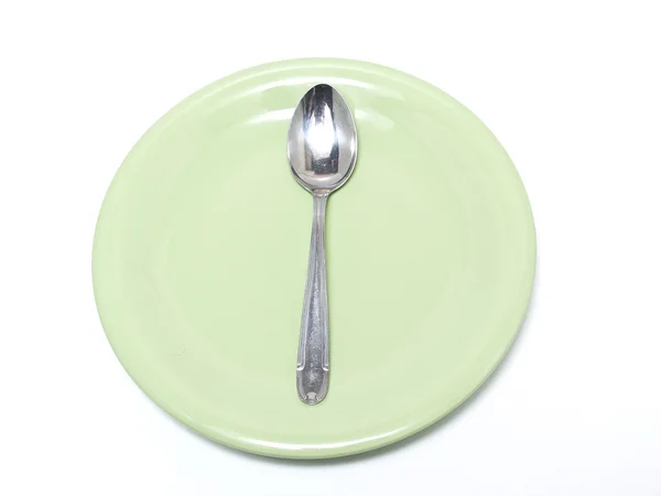 皿とスプーン — ストック写真