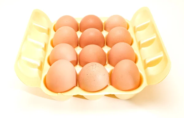 Braune Eier — Stockfoto