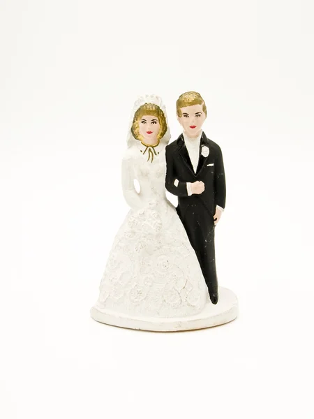 Весільний торт фігурки — стокове фото