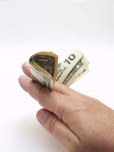 Hand mit Dollars — Stockfoto