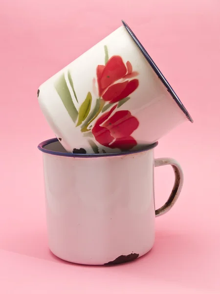 주석 컵 — 스톡 사진
