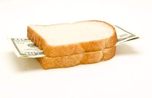 Бутерброди доларів — стокове фото