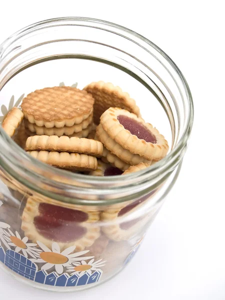 Jar with biscuits — Stock Photo, Image