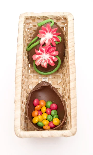 Easter egg open — Stock Photo, Image
