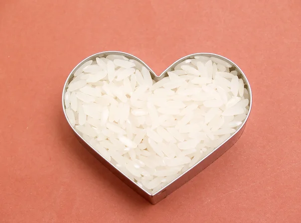 Szív, rizs — Stock Fotó