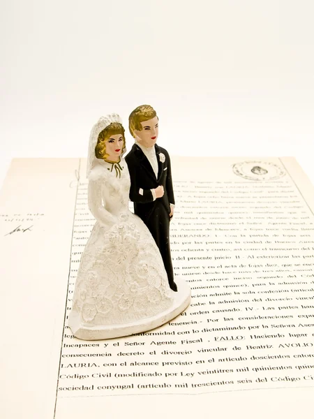 Γαμήλια τούρτα ειδώλια — Φωτογραφία Αρχείου
