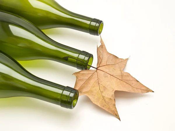 Bottle of dry leaf — Stock Photo, Image