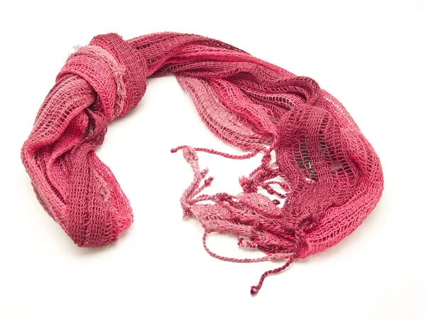 Red scarf yarn — Stock Photo, Image