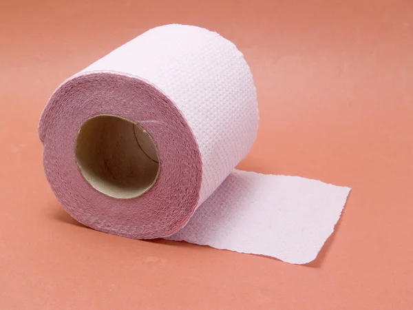 Rosa Toilettenpapier — Stockfoto