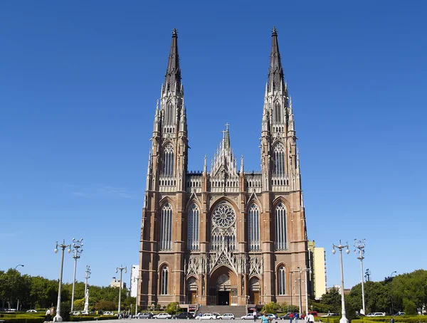Katedralen i staden la plata, argentina — Stockfoto