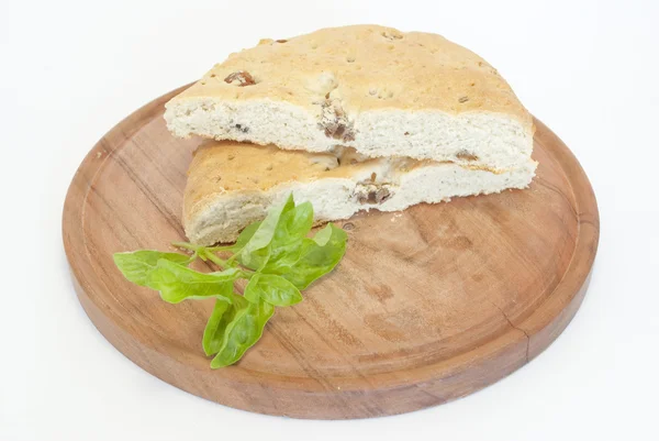 Bread with pork skin — Stock Photo, Image