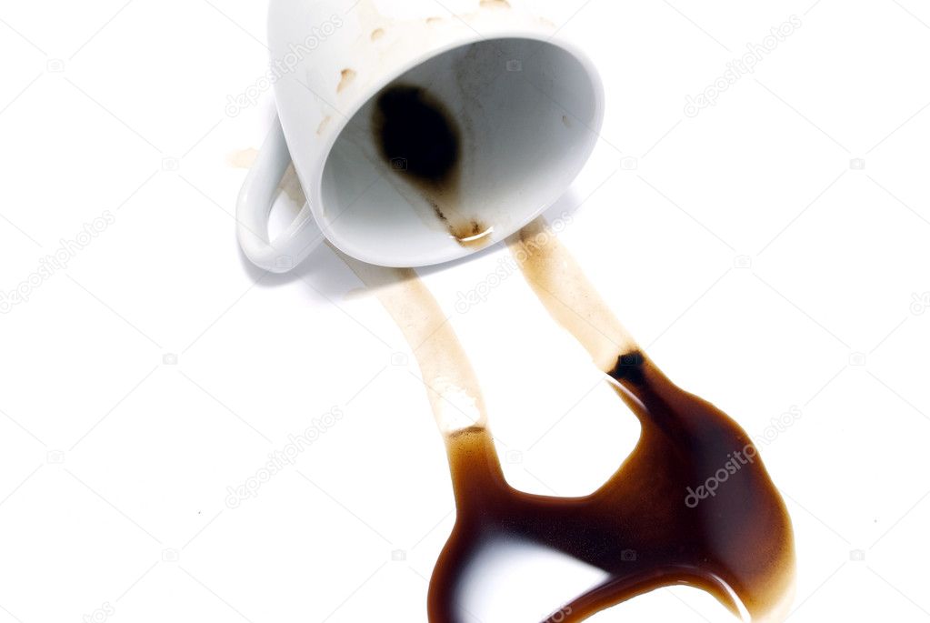 Spilled coffee