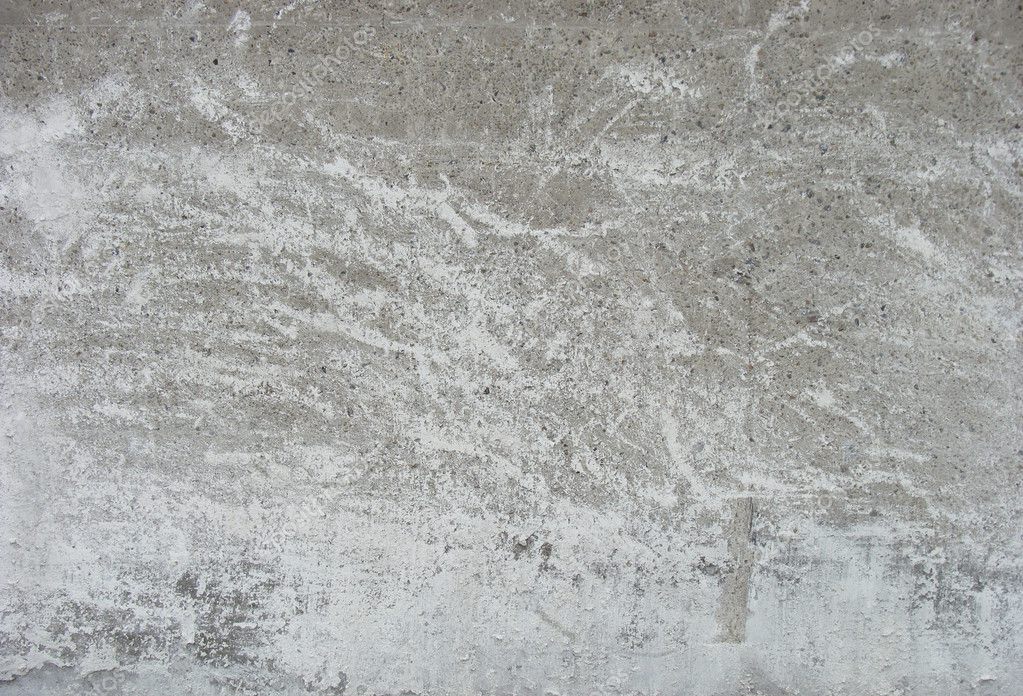Worn concrete industrial wall with white remains — Stock Photo ...