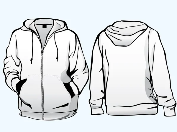Modello giacca o felpa — Vettoriale Stock