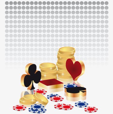 Casino poker card, vector clipart