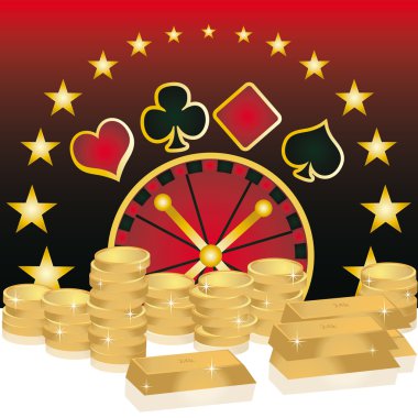 Casino card, vector clipart