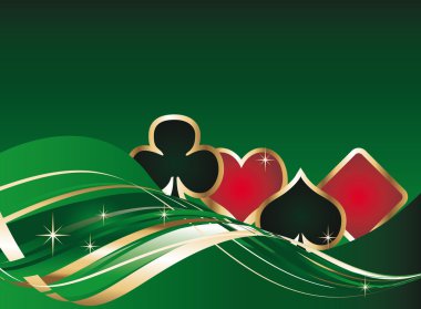 Poker background, vector clipart