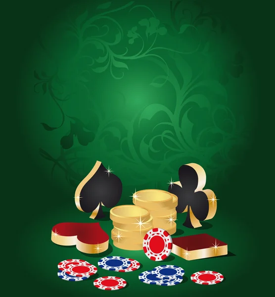 Vectorillustratie op een casino thema — Stockvector