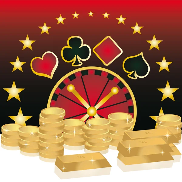 Carte de casino, vecteur — Image vectorielle
