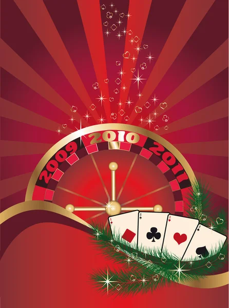 Casino card, vector — Stock Vector