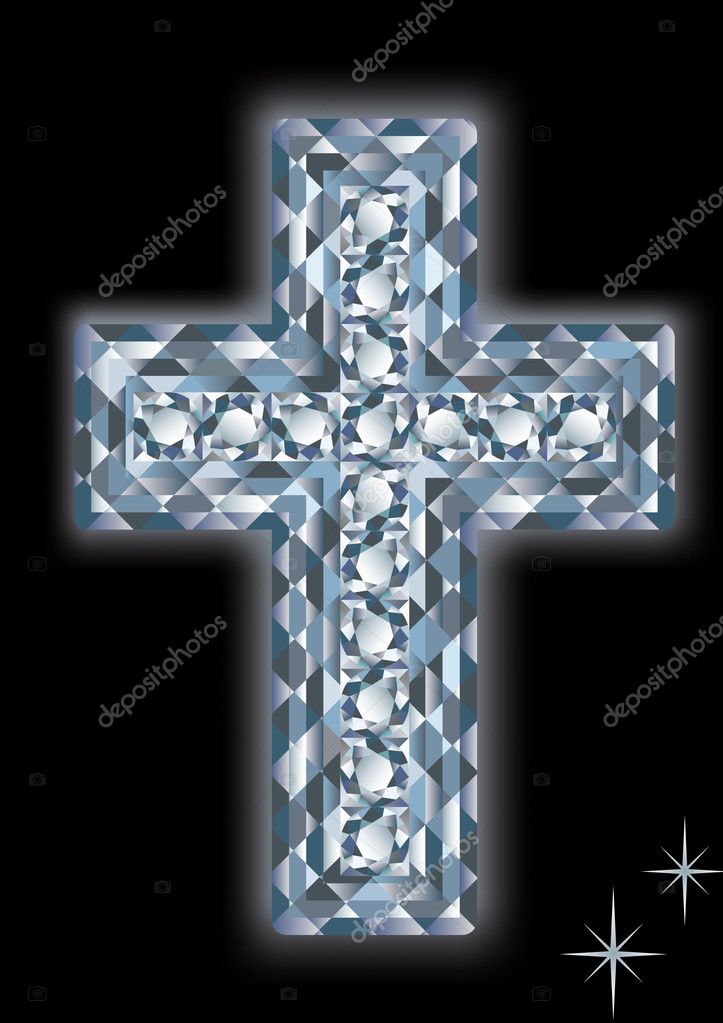 Diamond cross, vector Stock Vector Image by ©CaroDi 3016138