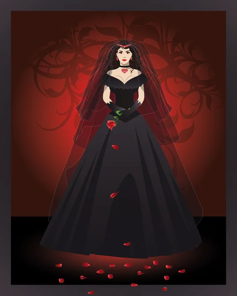 La mariée du vampire, vecteur — Image vectorielle