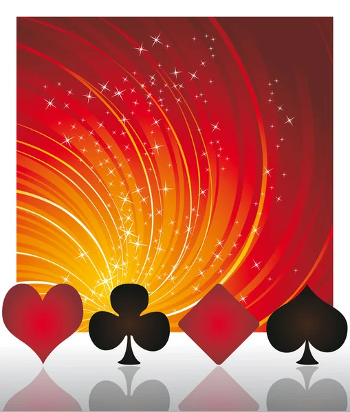 Poker casino card, vector — Stockvector