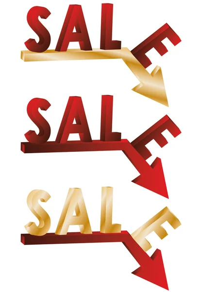 Sale word from 3d letters. vector — Stock Vector
