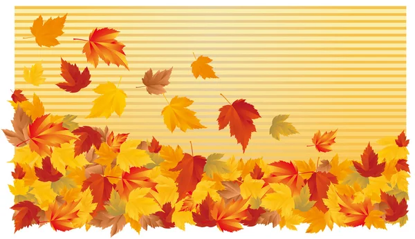 Podzimní horizontální tapeta. vektor — Stockový vektor