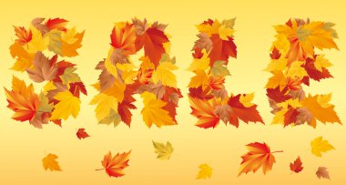 Autumn sale. vector clipart