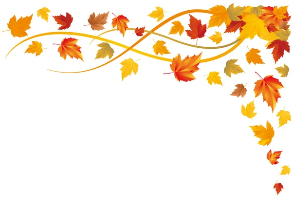 秋の背景、ベクトル — ストックベクタ